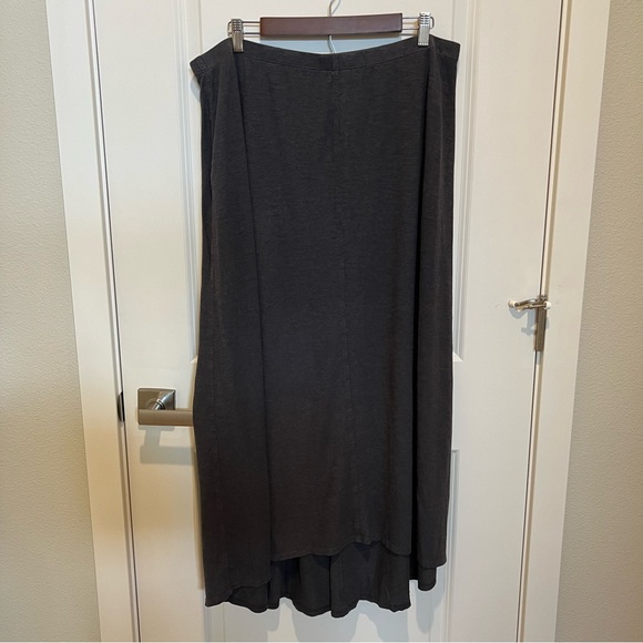 Eileen Fisher Woman Maxi Skirt Hemp Organic Cotton Blend Size 1X Lightweight - Picture 3 of 8